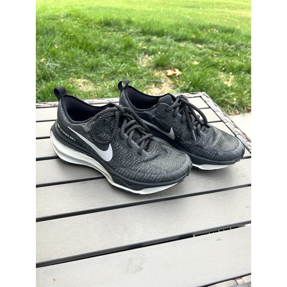 Nike ZoomX Invincible 3 Run Shoe Athletic Black Silver Sz 8.5